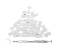 HEATSHAKING Set de 1 Éponges à Ongles et Création D'effet Dégradé avec Pince en Acier Inoxydable Prévention Transfert de Couleur pour Nail Art pour Manucure Professionnelle et Débutants