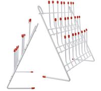HEATSHAKING Support de Séchage pour Tubes de Laboratoire en Métal Rack de Séchage 24 Positions Séchoir pour Verrerie Scientifique Égouttoir pour Tubes D’Essai Équipement Pratique pour