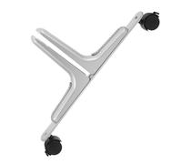 HEATSHAKING Support de séparation de pièce en Alliage d'Aluminium avec roulettes à Frein, Base Argentée Stable pour Bureau et Maison, Installation sans Outil