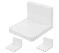 HEATSHAKING Support Mural Adhésif pour Jardinière Blanc en Plastique, Étagère Flottante Murale Multifonction Forte Capacité de Charge pour Plantes et Parfums, pour Rangement et Affichage