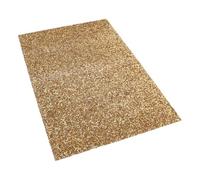 HEATSHAKING Tapis de Table pour Manucure en Résine Strass Dorée, Coussin Repose-main Polyvalent Facile à Nettoyer, Accessoire Élégant pour Photographie de Bijoux