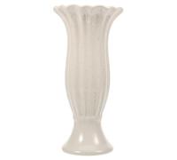 HEATSHAKING Vase de Cimetière Style Colonne Romaine Résistant aux Intempéries Pot de Fleurs en Céramique Beige et Ne Se Décolore Pas, pour Décoration Funéraire