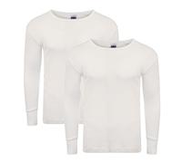 Heatwave® Lot de 2 hauts thermiques à manches longues pour homme Blanc