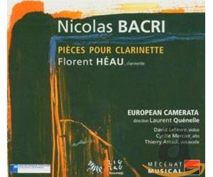 Héau, Florent - Bacri - Pièces pour clarinette