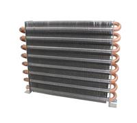 Heaveant Radiateur de Refroidissement en Aluminium Radiateurs de nageoire en Aluminium Radiateurs de congélateur Système de réfrigération condenseur 360-390W Radiateur (Color : 225X45X210mm)