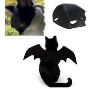 Heavelove Masque de chauve-souris pour chat avec ailes de chauve-souris pour animal de compagnie, accessoire de costume d'Halloween pour chat, accessoire de déguisement mignon (taille L)