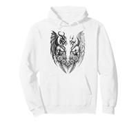 Heaven and Hell Demon Angel Skull Gothic Tattoo Sweat à Capuche