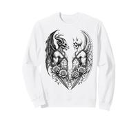 Heaven and Hell Demon Angel Skull Gothic Tattoo Sweatshirt