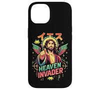 Heaven Invader Jesus, Jeu d'arcade rétro, Anime Christian 8 Bits Coque pour iPhone 14