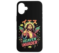 Heaven Invader Jesus, Jeu d'arcade rétro, Anime Christian 8 Bits Coque pour iPhone 16 Plus
