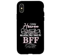 Heaven is Beautiful My BFF Memorial Deuil Perte Coque pour iPhone X/XS