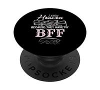 Heaven is Beautiful My BFF Memorial Deuil Perte PopSockets PopGrip Adhésif