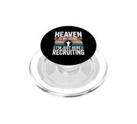 Heaven is My Home I'm Just Here Recruiting PopSockets PopGrip pour MagSafe