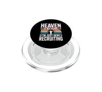 Heaven is My Home I'm Just Here Recruiting PopSockets PopGrip pour MagSafe