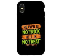 Heaven is No Trick Hell is No Treat - Christian Halloween Coque pour iPhone X/XS