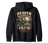 Heaven is The Destination, Faith is The Fuel - Motorcycle Sweat à Capuche