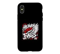 Heaven Never Falls Faith Over Fear Verse de la Bible Coque pour iPhone X/XS