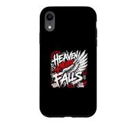Heaven Never Falls Faith Over Fear Verse de la Bible Coque pour iPhone XR