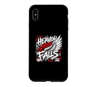Heaven Never Falls Faith Over Fear Verse de la Bible Coque pour iPhone XS Max