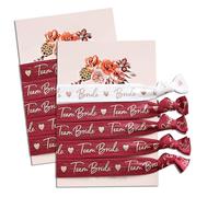 heaven+paper JGA Lot de 5 bracelets Team Bride/mariée comme accessoire de décoration pour enterrement de vie de jeune fille pour femme pour mariage doux et de qualité supérieure, 10er Set (9x Team