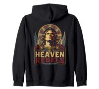 Heaven Rebels Ange Guerrier Chrétien Archange Ailes Croix Sweat à Capuche
