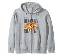 Heaven Roars Tiger Lightning Watercolor Graphic Sweat à Capuche
