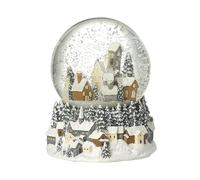 Heaven Sends Boule à neige musicale de Noël avec scène de village