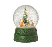 Heaven Sends Boule à neige musicale lumineuse en forme d'animal de la forêt