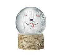 Heaven Sends Boule de neige de Noël avec rouge-gorges et arbres