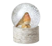 Heaven Sends Grande boule à neige rouge-gorge de Noël