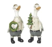 Heaven Sends Lot de 2 canards décoratifs festifs de Noël, 10 x 13 x 21 cm