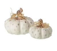 Heaven Sends Lot de 2 citrouilles rustiques en céramique pour Halloween