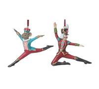 Heaven Sends Lot de 2 décorations de sapin de Noël casse-noisette et rat festif