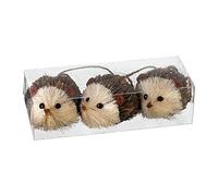 Heaven Sends Lot de 3 hrissons dcoratifs pour sapin de Nol (5 cm)