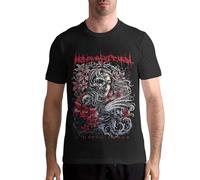 Heaven-Shall-Burn-T-Shirt-Mens-Custom-Pattern-Short-Sleeve-Top-Tees Black L