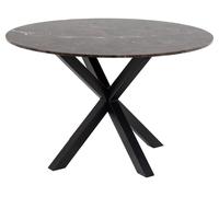 Heaven table de salle à manger 120x120cm marron.
