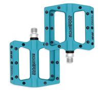 Heavenlife Pédales VTT Plates Anti-Glissant, Hybrides Cyclisme BMX Route Ultra-léger Durables pour 9/16 Pouce
