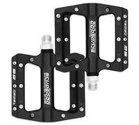 Heavenlife Pédales VTT Plates Anti-Glissant, Hybrides Cyclisme BMX Route Ultra-léger Durables pour 9/16 Pouce
