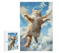Heavenly Angel Cat Flying Puzzle 1000 Pièces Educa Jouet en Bois Cadeau Unique Décoration Intérieure Jeu Éducatif Challenge Toy Adultes Et Enfants À Partir De 14 Ans 1000 PCS