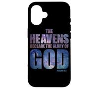 Heavens Declare Glory of God Christian Creation Psalm 19:1 Coque pour iPhone 16