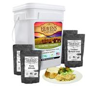 Heaven's Harvest Aliments d'urgence (72 portions) - Kit de survie lyophilisé 100 % véritable avec une durée de conservation de 25 ans. Aliment non périssable et parfait pour le camping