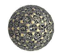 Heavy 100-Sided RPG Metal Dice, Precision Numbered Game Die, Solid Collectors D100 for Fantasy Gamings, Role Adventure Accessory for Dungeon Masters and Fans, 1.97x1.97 inches