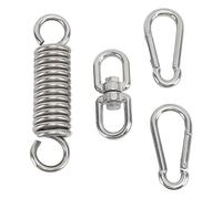 Heavy Bag Spring, 200kg Capacité, Rotation 360° | Acier inoxydable 304, usage polyvalent, adapté aux balançoires extérieures, réduit l\'usure