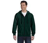Heavy Blend G186 Capuche zippée intégrale 50/50 227 g, vert forêt, Medium
