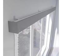 Heavy Du ain Pole & Track System Support mural de plafond 3 m Gris ain Rail avec cantonnière Facile à installer Décoration commerciale pour douches et