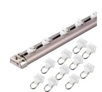 Heavy Du ain Système de rails - Barre de montage au plafond en métal pour usage domestique et commercial - Rail droit et séparateur de pièce (6 m / 19.6ft, couleur A)