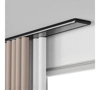 Heavy Du ain Track - Rail de plafond à double rangée de 4,3 m pour système coulissant en alliage d'aluminium, polyvalent pour rideaux et traitements de fenêtre