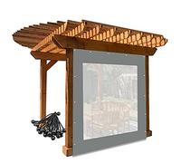 Heavy Du Bâche imperméable en C avec œillets - Parti en PVC résistant aux intempéries pour patio, porche, tonnelle, jardin - Extérieur pour une meilleure protection