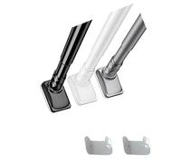 Heavy Du Barre de douche réglable de 2,5 cm de diamètre extensible de 4,6 cm, installation sans perçage, plateau inclus (gris, 310 400 cm)