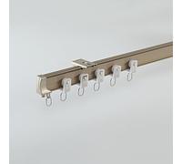 Heavy Du Bendable ain Ensemble de tringles pour cloisons de séparation simples, doubles U L S avec poulie multipoulie, montage mural (champagne)